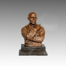 Statue en bustes Petite sculpture Picasso en bronze, Milo TPE-810